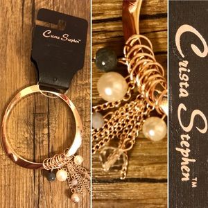 NWT “Christa Stephen” Rose gold Color bangle